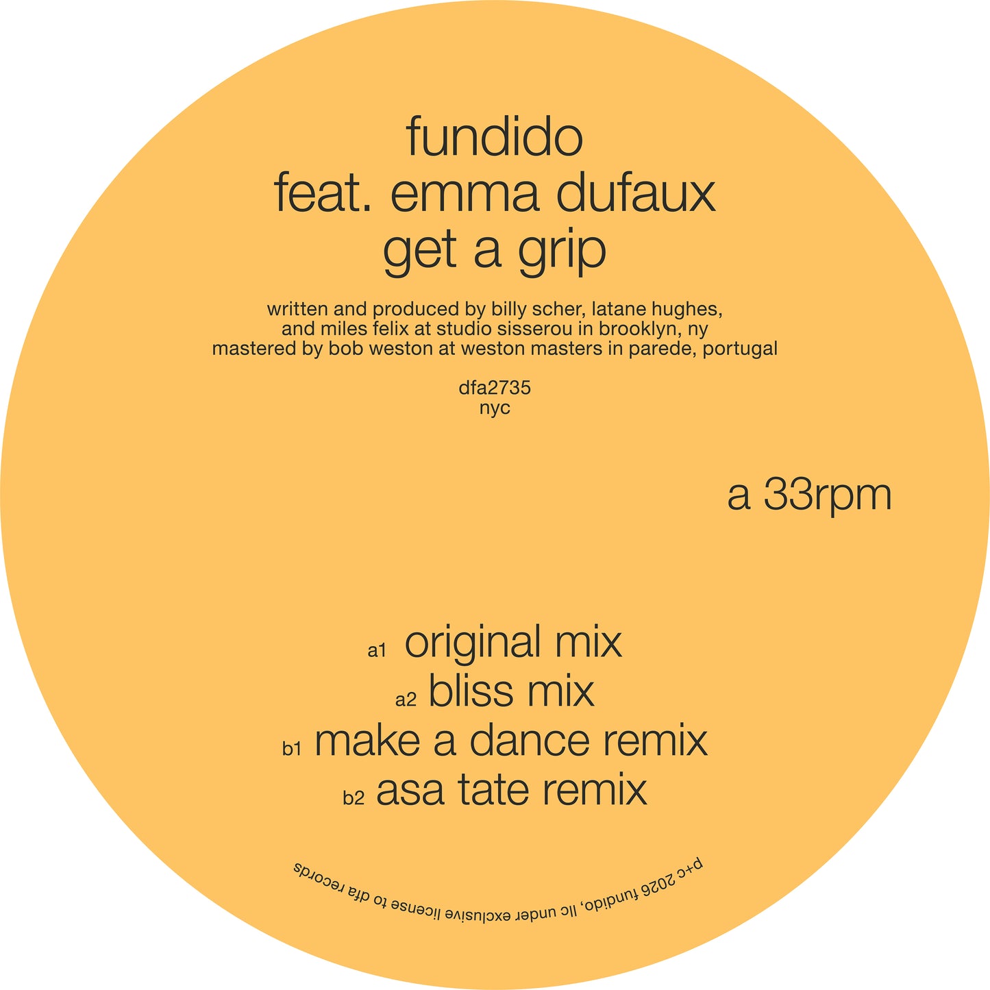 Fundido feat. Emma Dufaux 'Get A Grip'
