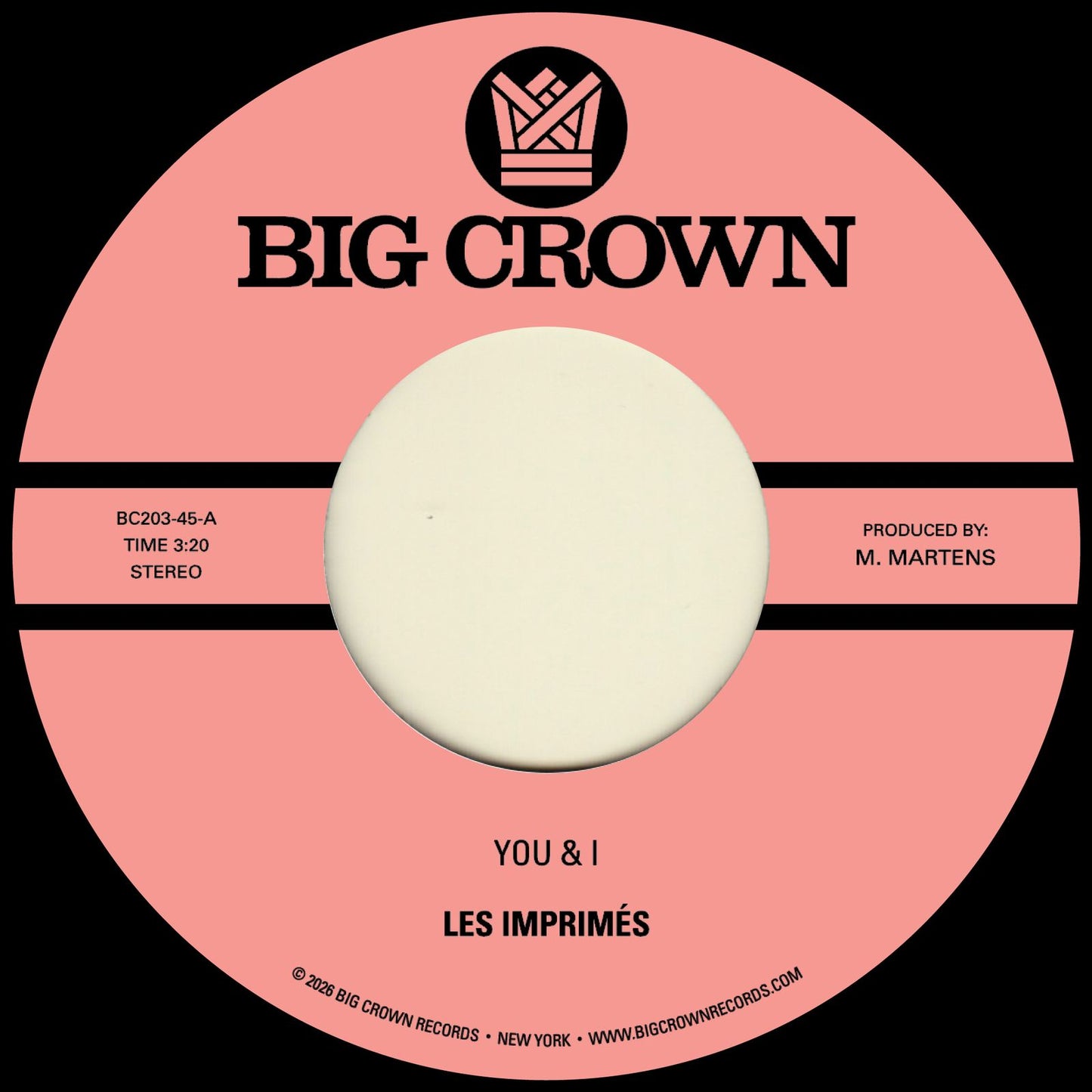 Les Imprimés 'You & I / Miss The Days'