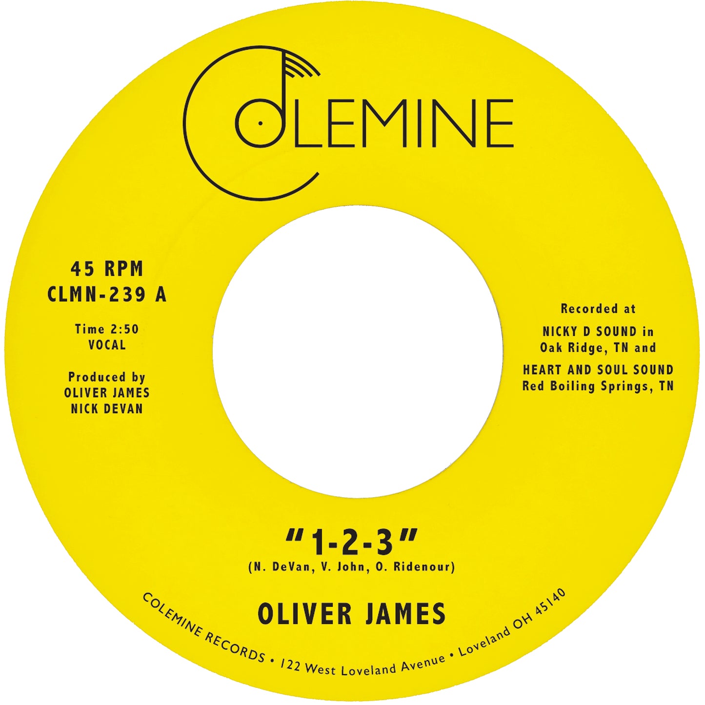 Oliver James '1-2-3'