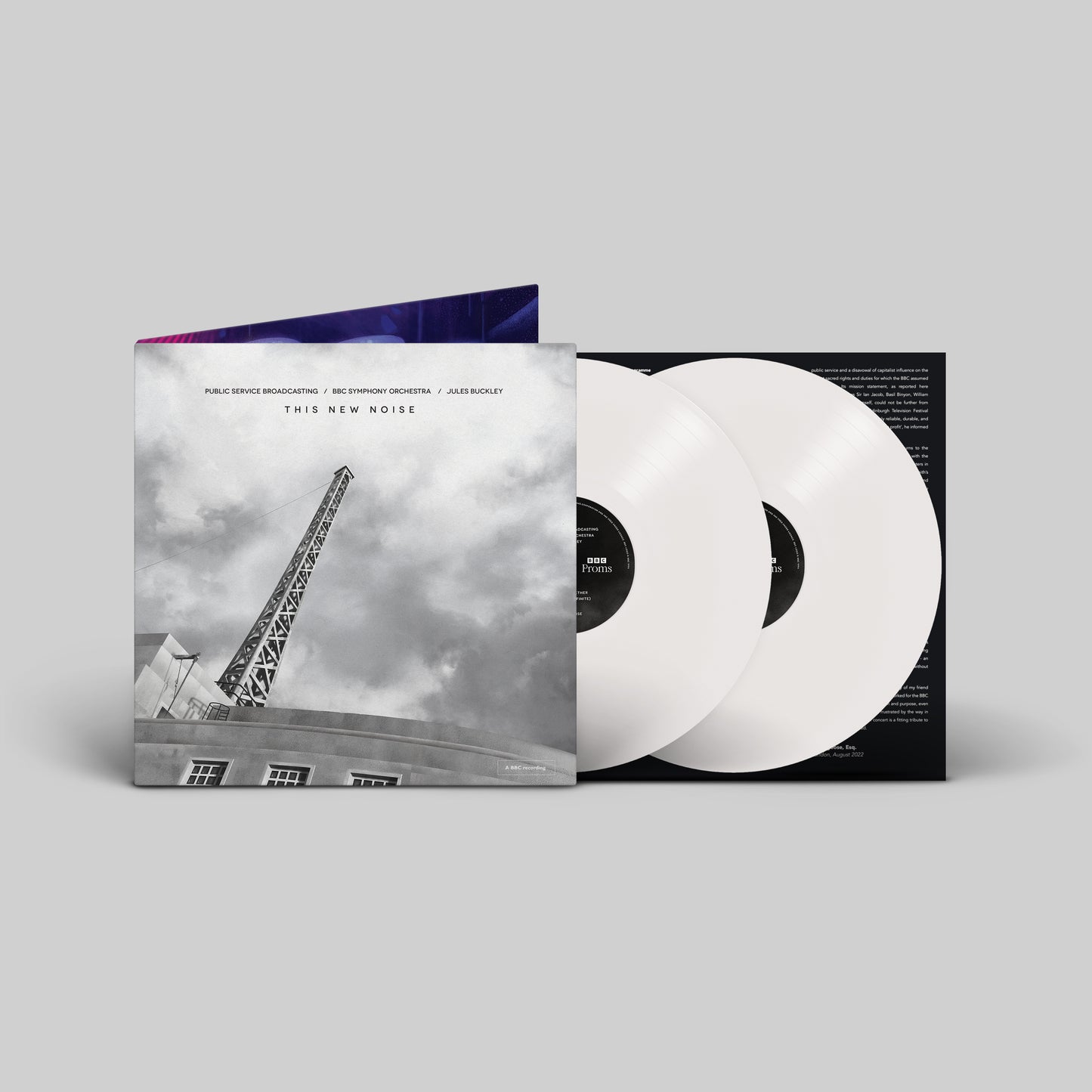 Public Service Broadcasting 'This New Noise' Vinyl LP - White (Slightly Damaged Sleeve)