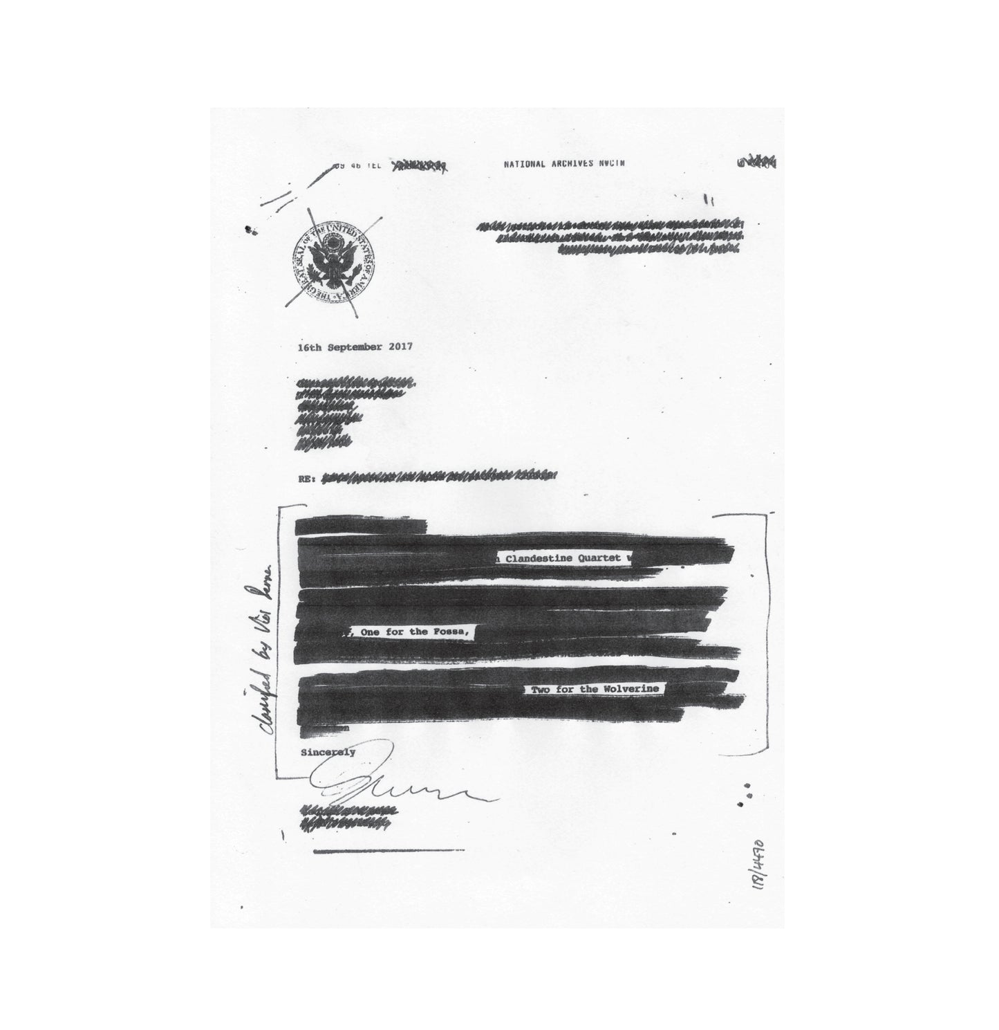 The Clandestine Quartet 'One for the Fossa, Two for the Wolverine' Vinyl LP