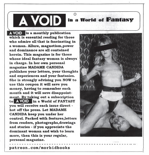 Morbid Books 'A Void magazine issue 3 discipline and pleasure'