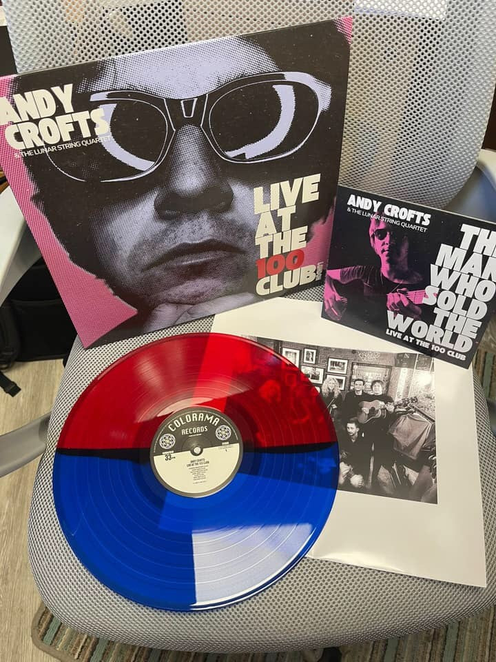 Andy Crofts 'Live at the 100 Club' Vinyl LP - Transparent Red / Blue