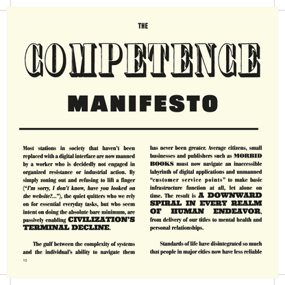 The Competence Movement 'Music for Basic Functionality: A User's Manual' Book