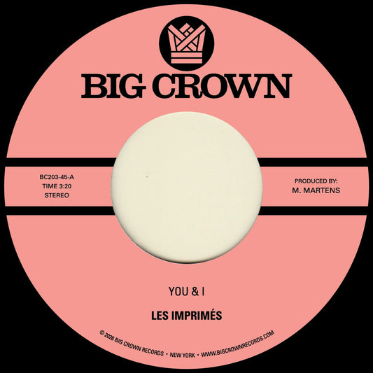Les Imprimés 'You & I / Miss The Days'