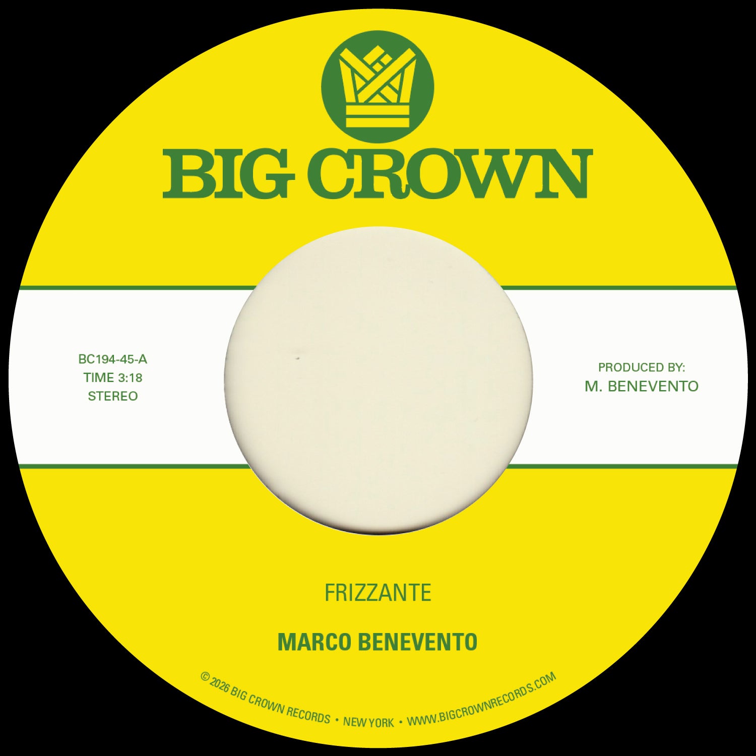Marco Benevento 'Frizzante / Turandot' - Cargo Records UK
