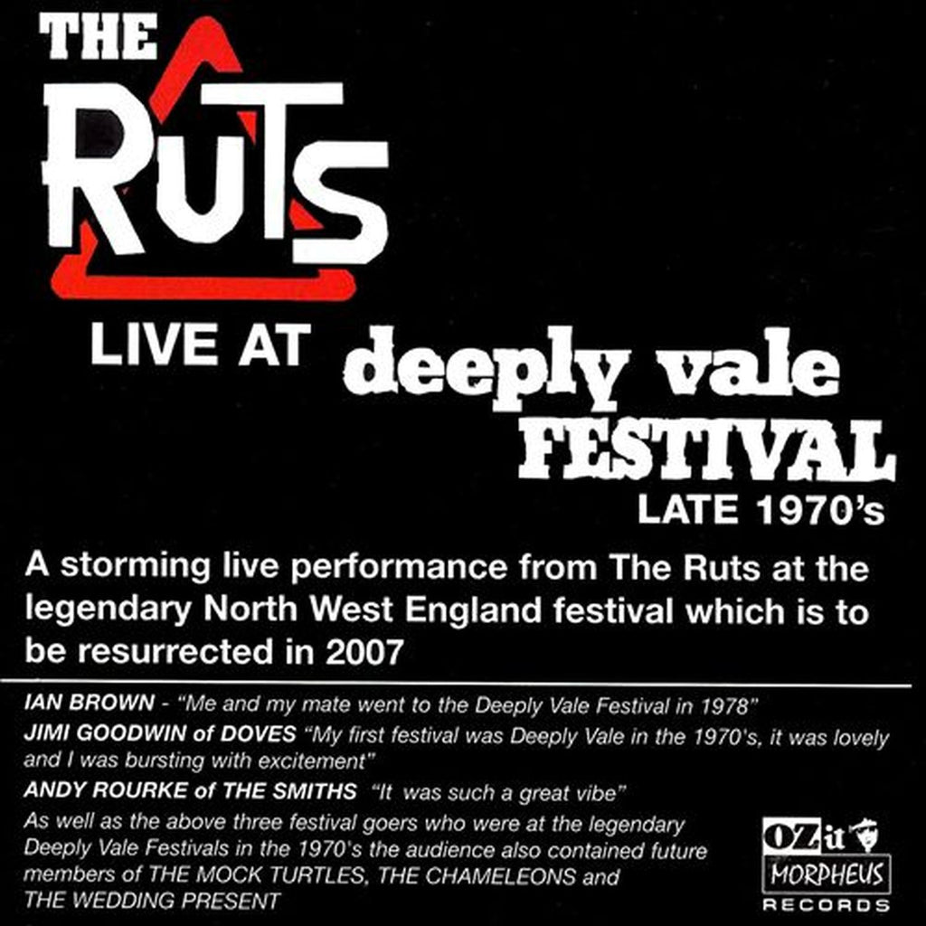 The Ruts 'Live at Deeply Vale 1978' - Cargo Records UK