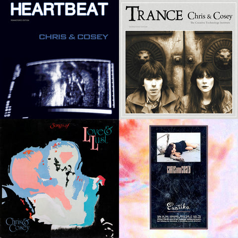 Chris & Cosey 'Trance/Heartbeat/Songs Of Love And Lust/ Exotika' 4LP Bundle