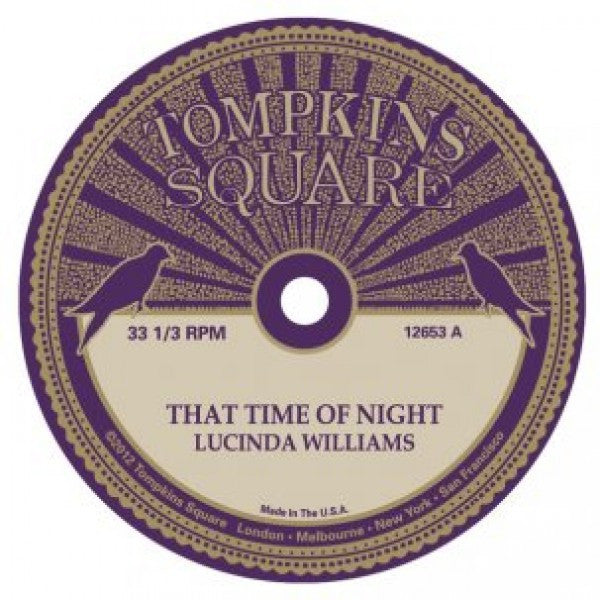 Lucinda Williams / Michael Chapman 'That Time Of Night' - Cargo Records UK